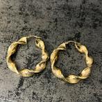 14k gouden wokkels oorbellen nieuw, Sieraden, Tassen en Uiterlijk, Oorbellen, Ophalen of Verzenden, Zo goed als nieuw, Goud