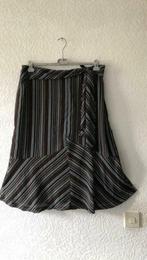 Maat 48 - rok van MS MODE - bruin / blauw gestreept, Kleding | Dames, Rokken, Bruin, Maat 46/48 (XL) of groter, Ophalen of Verzenden
