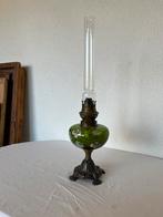 Antieke Oude Olielamp Petroleumlamp Petroleum Olie Lamp, Antiek en Kunst, Antiek | Lampen, Ophalen of Verzenden