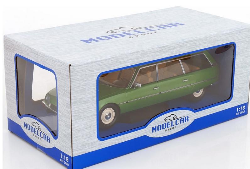 Citroen CX Break 1977 Groen Met. 1/18 MODELCAR ref. MCG18555, Hobby en Vrije tijd, Modelauto's | 1:18, Verzenden, Nieuw, Auto