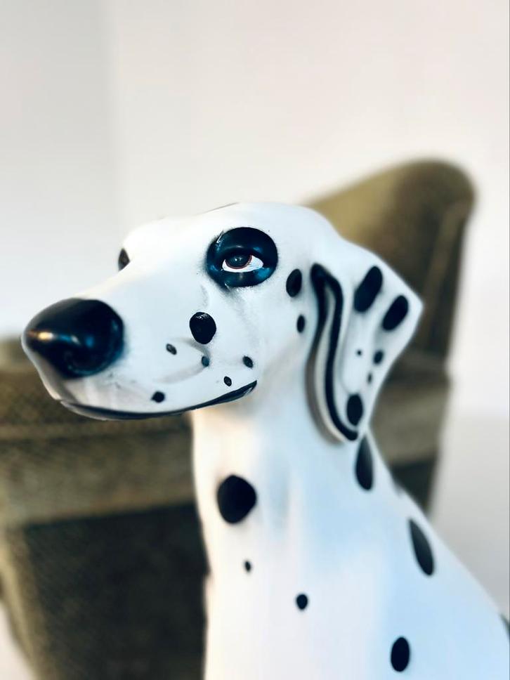 Vintage Italiaans keramieken Dalmatiër ‘60, Verzamelen, Beelden en Beeldjes, Zo goed als nieuw, Dier, Ophalen of Verzenden