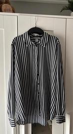 Blouse dames marineblauw met wit gestreept, maat 40, Maat 38/40 (M), H&M, Blauw, Ophalen of Verzenden