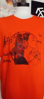 Love Music - Hate Fascism, Nieuw, Oranje, Ophalen of Verzenden, Korte mouw