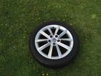 Volkswagen Golf,Caddy alu velgen met zomerbanden 17 inch, Ophalen, Gebruikt, Banden en Velgen, 17 inch