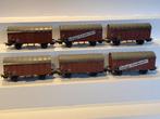 6 Märklin 4505, 4506 en 4507 goederenwagons van de DB, Wisselstroom, Gebruikt, Wagon, Ophalen of Verzenden