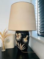 Vintage tafellamp jaren 70 - Scheurich Keramik West Germany, Huis en Inrichting, Rond, Vintage, Zo goed als nieuw, Crème