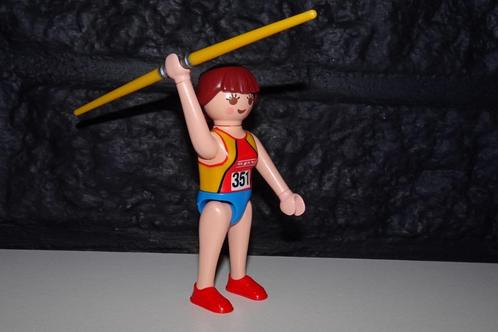 08 - Sport speerwerpster 5203 (3 stuks), Kinderen en Baby's, Speelgoed | Playmobil, Gebruikt, Ophalen of Verzenden