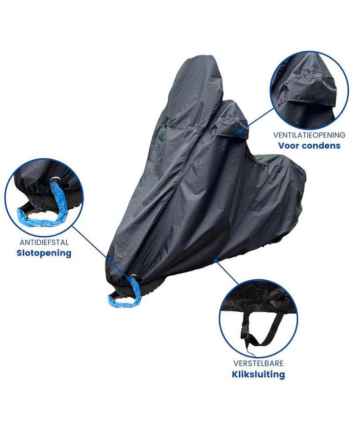 Scooterhoes maat L (geschikt voor scooters met windscherm), Fietsen en Brommers, Brommers | Toebehoren, Gebruikt, Overige typen