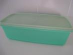 Vintage Tupperware 784-8 cakedoos, vershoudbak, met druiprek, Ophalen of Verzenden, Gebruikt, Groen, Overige typen