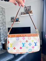 LOUIS VUITTON 2003 MULTICOLOR POCHETTE ACCESSOIRES HANDBAG, Ophalen of Verzenden, Schoudertasje, Wit, Zo goed als nieuw