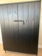 Bruut 2-deurs kast grenen geborsteld diepzwart, Huis en Inrichting, Kasten | Kledingkasten, Ophalen, Zo goed als nieuw, 25 tot 50 cm