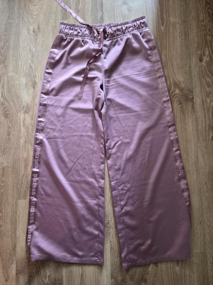 Hunkemöller DK1985 Broek - Maat M, Kleding | Dames, Broeken en Pantalons, Zo goed als nieuw, Maat 38/40 (M), Paars, Lang, Ophalen of Verzenden