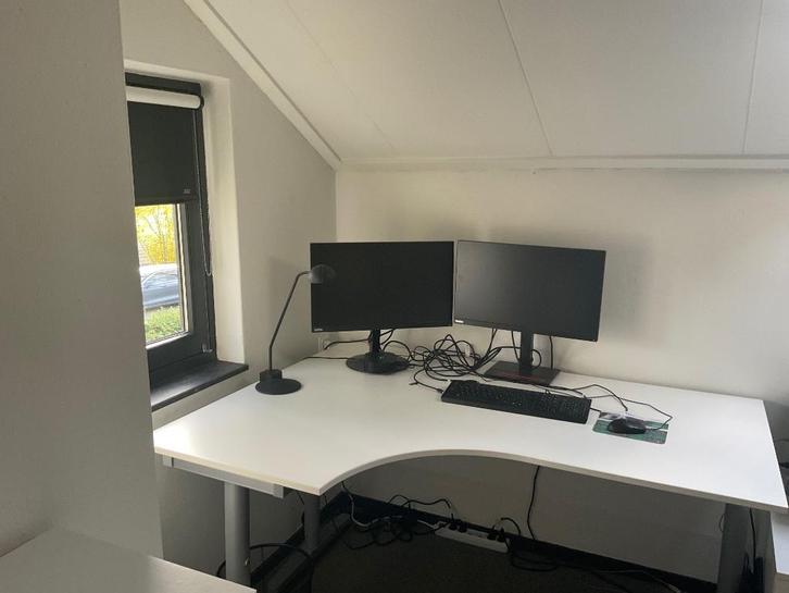 Bureau wit IKEA Galant, Huis en Inrichting, Bureaus, Gebruikt, Bureau, Ophalen