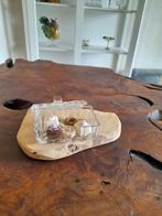 Antiek glazen bonbon doosje, Ophalen of Verzenden