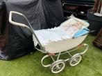 Vintage Poppenwagen met Pop, Kinderen en Baby's, Ophalen of Verzenden, Gebruikt, Meisje