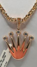 gouden Rolex hanger 14kt, Www.bredajuwelier.nl, Nieuw, Ophalen of Verzenden, Kruis of Symbool