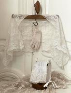 Brocante oude witte kraag / omslagdoek, Ophalen of Verzenden