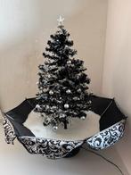 Sneeuwende kerstboom zwart/wit 75cm hoog 65cm breed, Diversen, Kerst, Ophalen, Gebruikt