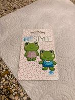 Kledingapplicatie kikkers, Ophalen of Verzenden