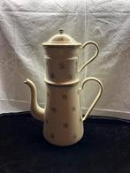 Emaille gebloemde filter koffiepot, Antiek en Kunst, Antiek | Emaille, Ophalen of Verzenden
