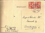 OUDWOUDE 1938 D.J. LUURING, Verzamelen, Ansichtkaarten | Nederland, Verzenden, 1920 tot 1940, Gelopen, Friesland