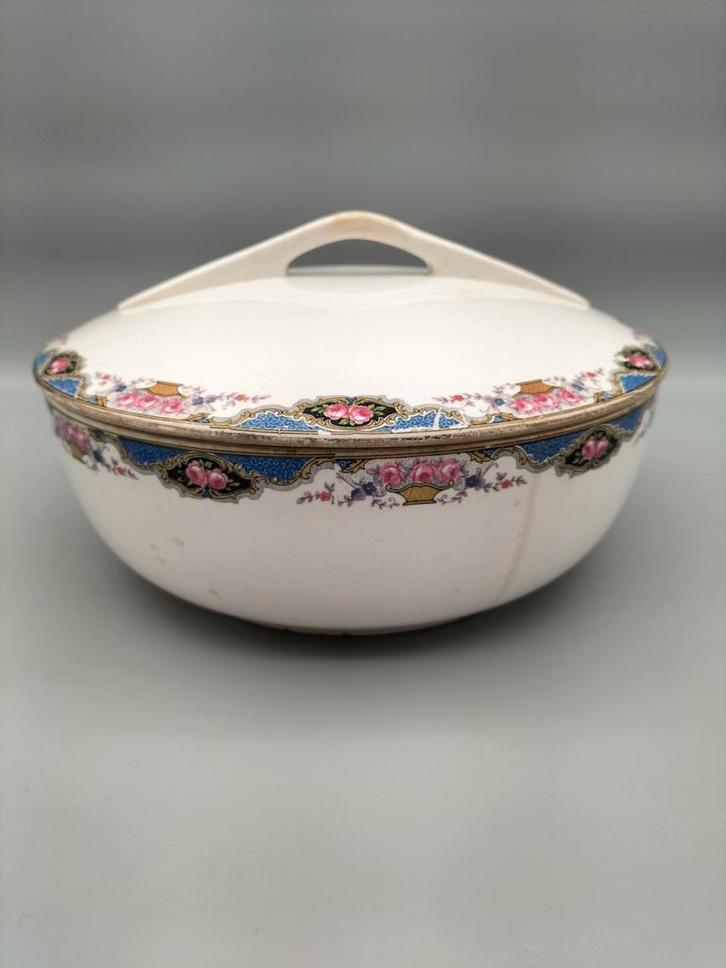 Antieke Terrine Digoin Sarreguemines Art Deco, Antiek en Kunst, Antiek | Keramiek en Aardewerk, Ophalen of Verzenden