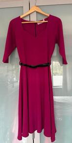 Roze/Paarse Vintage Chic Jurk Maat L, Paars, Maat 42/44 (L), Ophalen of Verzenden, Zo goed als nieuw