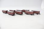 Piko 8x gesloten goederenwagen DRG, Gebruikt, Gelijkstroom, Wagon, Piko