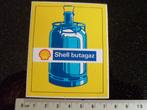 sticker Shell butagaz logo, Verzenden, Zo goed als nieuw, Merk