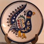Wandbord. Pauw. Noord Afrika? Handpainted. 18.5 cm., Antiek en Kunst, Ophalen