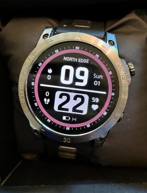North Edge Cross Fit 3 sporthorloge smartwatch, Sieraden, Tassen en Uiterlijk, Sporthorloges, Zo goed als nieuw, Zwart, Ophalen of Verzenden