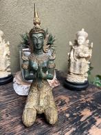 Boeddha poortwachter Thailand brons bladgoud Thaise buddha, Verburgt Vintage, Ophalen of Verzenden, Schipluidenlaan 20 5035KJ Tilburg