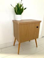Vintage / retro kastje / bijzettafel / sidetable, Ophalen, Gebruikt, Vintage, 75 cm of meer