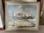 Winterlandschap antiek schilderij van Martin Roestenburg, Antiek en Kunst, Kunst | Schilderijen | Klassiek, Ophalen