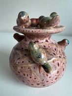 Des Pots Vogelvaasje Roze Keramiek Bloemenvaasje, Overige kleuren, Aardewerk of Porselein, Ophalen of Verzenden, Zo goed als nieuw