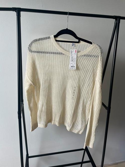 Uniqlo maat L, Kleding | Dames, Truien en Vesten, Nieuw, Maat 42/44 (L), Wit, Verzenden