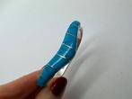 A720 Prachtige zilveren armband turkoois, Ophalen of Verzenden, X, Met edelsteen, Zilver