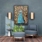 Golden Thoughts – Origineel Acrylschilderij 80100 cm, Ophalen of Verzenden