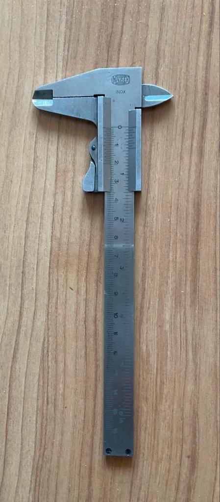 Mauser Inox schuifmaat, Doe-het-zelf en Verbouw, Meetapparatuur, Zo goed als nieuw, Afstand, Ophalen of Verzenden