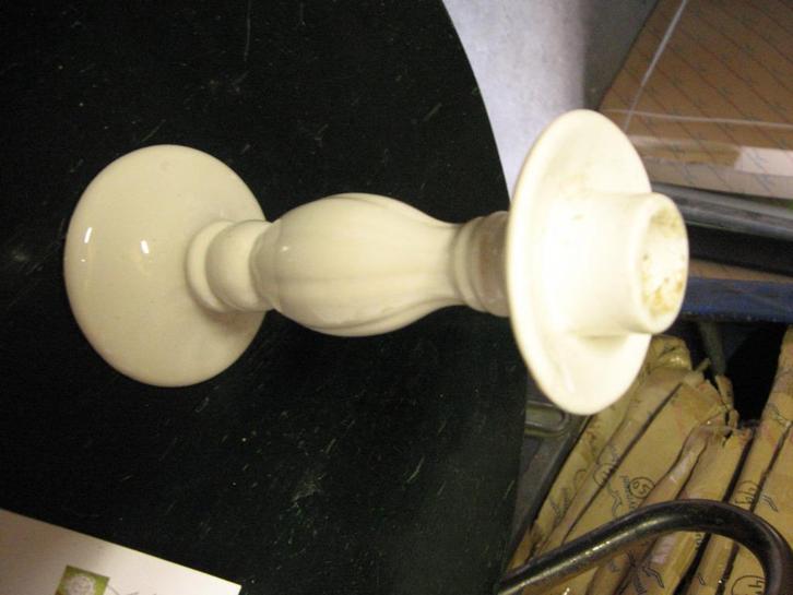 Kandelaars aardewerk, hout etc., Huis en Inrichting, Woonaccessoires | Kandelaars en Kaarsen, Gebruikt, Kandelaar, Hout, Wit, Grijs