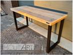 Bureau nieuw of gebruikt steigerhout met stalen U-poot!, Huis en Inrichting, Bureaus, Info@hout-art.nl, Nieuw, Ophalen of Verzenden