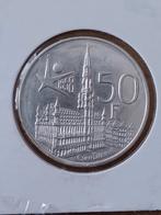 Belgische 50 frank munt 1958 zilver, Ophalen of Verzenden, Zilver, Losse munt, Zilver