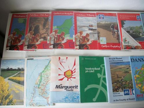 8 Fietskaart Denemarken - Jutland Arhus Funen Amtet - p.stuk, Boeken, Atlassen en Landkaarten, Zo goed als nieuw, Overige typen
