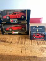 2 x 1:18 Bburago Ferrari in doos, Verzenden, Zo goed als nieuw, Bburago