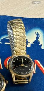 Mauthe goudkleurig VW 100000 km horloge, Ophalen of Verzenden, Staal, Overige merken