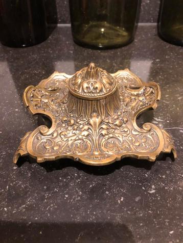 Antiek  bronzen Frans inktstel beschikbaar voor biedingen