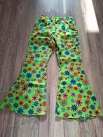 Broek groen met bloemen flower power / 70's, Ophalen of Verzenden, Zo goed als nieuw, Carnaval