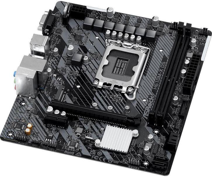 ASRock H610M-X D5 DDR5 Socket 1700, Computers en Software, Moederborden, Gebruikt, Intel, DDR4, Ophalen of Verzenden