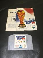 Nintendo 64 world cup 98’ + handleiding, Spelcomputers en Games, Games | Nintendo 64, Ophalen, Gebruikt, 1 speler, Vanaf 3 jaar