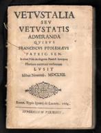 Franciscus Ptolemaeus ~ Vetustalia seu Vetustatis... ~ 1664, Verzenden
